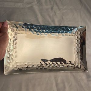 Max Studio Silver Metal Tray